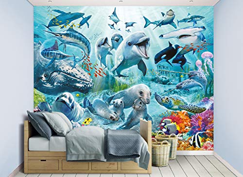 Walltastic Sea Wall Wallpaper Murals, FSC Mix Papier, Multi, 8ft H x 10 ft W, One Size, 7 von Walltastic