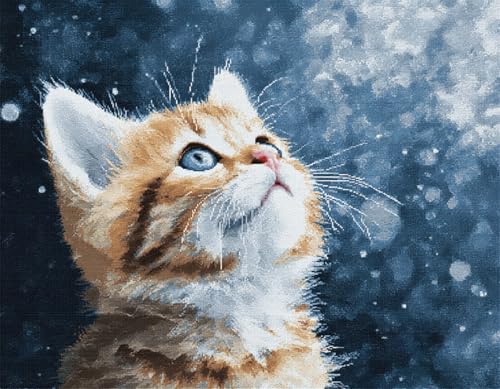 WallustrioaW Schöner Sternenhimmel Knüpfhaken-Teppich-Set,Tierische süße Katze,DIY-Knüpfhaken Teppichherstellungs-Set für Erwachsene Kinder,Kreuzstich-Set für Anfänger Heimdekoration,52x38cm WallustrioaW Schöner Sternenhimmel Knüpfhaken-Teppich-Set,Tierische süße Katze,DIY-Knüpfhaken Teppichherstellungs-Set für Erwachsene Kinder,Kreuzstich-Set für Anfänger Heimdekoration,52x38cm von WallustrioaW