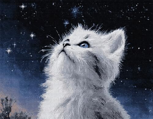 WallustrioaW Schöner Sternenhimmel Knüpfteppich Zum Selber Knüpfen-Sets,Tierische süße Katze,Latch Hook Rug,Vorgedrucktes Muster Leinwand Teppich Stickerei Handwerk Für Erwachsene,90x120cm WallustrioaW Schöner Sternenhimmel Knüpfteppich Zum Selber Knüpfen-Sets,Tierische süße Katze,Latch Hook Rug,Vorgedrucktes Muster Leinwand Teppich Stickerei Handwerk Für Erwachsene,90x120cm von WallustrioaW