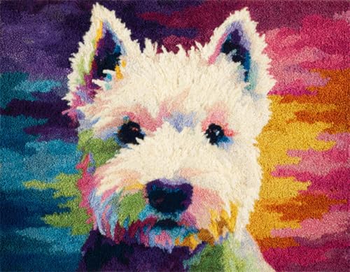 WallustrioaW Tier Hund Knüpfteppich Für Erwachsene Kinder,West High White Ground Terrier,Tapisserie Teppich Zum Selber Knüpfen,DIY Kreuzstich Set Knüpf-Sets Latch Hook Kit,60x90cm WallustrioaW Tier Hund Knüpfteppich Für Erwachsene Kinder,West High White Ground Terrier,Tapisserie Teppich Zum Selber Knüpfen,DIY Kreuzstich Set Knüpf-Sets Latch Hook Kit,60x90cm von WallustrioaW