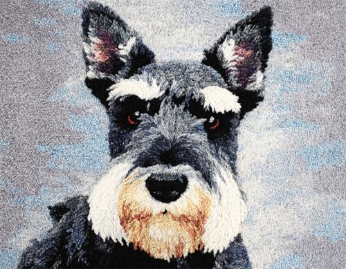 WallustrioaW Tier Hund Knüpfteppich Zum Selber Knüpfen-Sets,Schnauzer,Handarbeit Selbst Knüpfen Set,Teppich Stickerei Handwerk Für Erwachsene Handarbeiten Diy Teppich,80x115cm WallustrioaW Tier Hund Knüpfteppich Zum Selber Knüpfen-Sets,Schnauzer,Handarbeit Selbst Knüpfen Set,Teppich Stickerei Handwerk Für Erwachsene Handarbeiten Diy Teppich,80x115cm von WallustrioaW