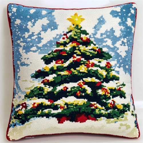 WallustrioaW Winterschneeszene 11CT Stickset Kissenbezug,Weihnachtsbaum,Kreuzstich Kissen Set Vorgedruckt,Kissenbezug Zum Sticken Für Anfänger Mit Muster Und Anleitung,45x45cm WallustrioaW Winterschneeszene 11CT Stickset Kissenbezug,Weihnachtsbaum,Kreuzstich Kissen Set Vorgedruckt,Kissenbezug Zum Sticken Für Anfänger Mit Muster Und Anleitung,45x45cm von WallustrioaW
