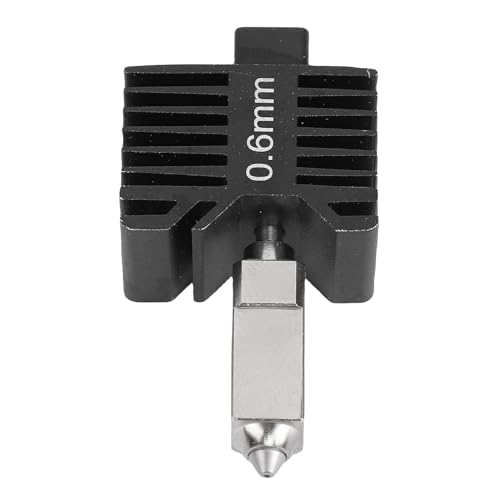Walmeck 3D -Drucker Hotend Kit Gehärteter Stahldüse 60W Keramikheizung für Lab X1 P1p P1s (0,6 mm) von Walmeck