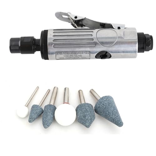 Walmeck Air Die Grinder Kit 20000 U/Min mit 10 Schleifköpfen Chuck Pneumatic Drehwerkzeug Zum Gravurpolieren [Metallbearbeitungsworkshop] von Walmeck
