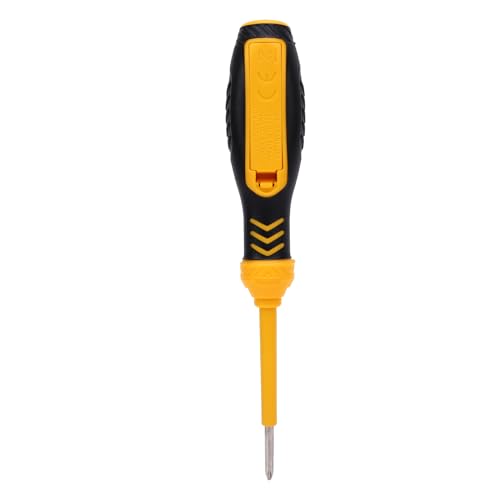 Walmeck Digital Wechselstromspannungstester Pen NCV Detektor LCD Hintergrundbeleuchtung Essentielles Werkzeug für Elektriker (Gelber pH -Schraubendreher) von Walmeck