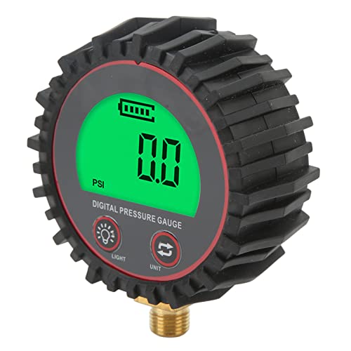 Walmeck Digitales Manometer, Großes LCD-Display, LED-Licht, Einfaches Ablesen, Hohe Zuverlässigkeit für Autos, LKWs und Motorräder von Walmeck