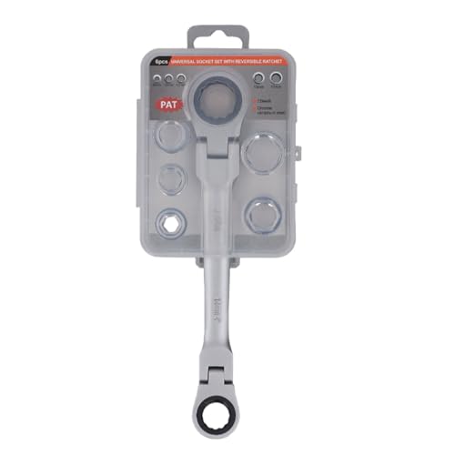 Walmeck Double Flex Head Wech Cr V Stahl 72 Zähne 14 Bis 19 Mm Multifunktionaler Schraubenschlüssel mit 5 Ersatzköpfen Industrielle Automobilanwendungen von Walmeck