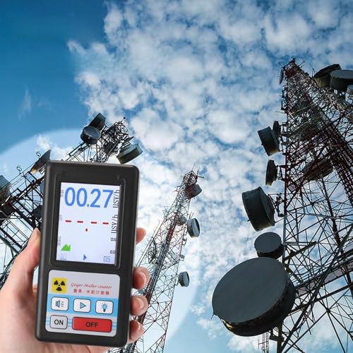 Walmeck Handheld Tragbarer Geiger -Zähler Multifunktionaler Kernstrahlungsdetektor für die Materialinspektion ABS Gelbgelb (Gelb) von Walmeck