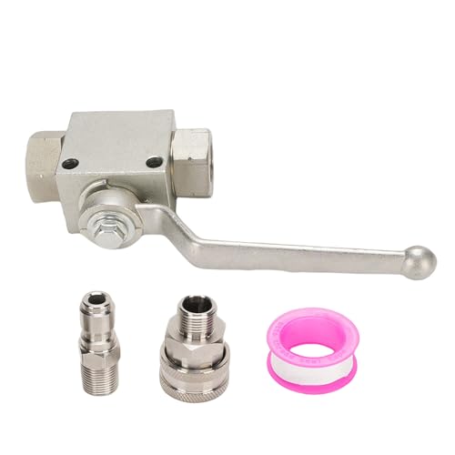 Walmeck Hochdruck -Waschkugel -Ventil -Kit Edelstahl 3/8 Zoll Schnellverbindungs -Waschbuden -Kugelventil für Professionelle Reinigungsaufgaben Walmeck Hochdruck -Waschkugel -Ventil -Kit Edelstahl 3/8 Zoll Schnellverbindungs -Waschbuden -Kugelventil für Professionelle Reinigungsaufgaben von Walmeck