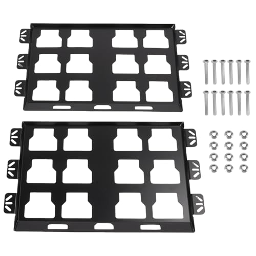 Walmeck Montageplatten Hochleistungs -Edelstahl -2 -Pack für Packout Toolbox Organisieren Effizient Workshop -LKW -Böden von Walmeck