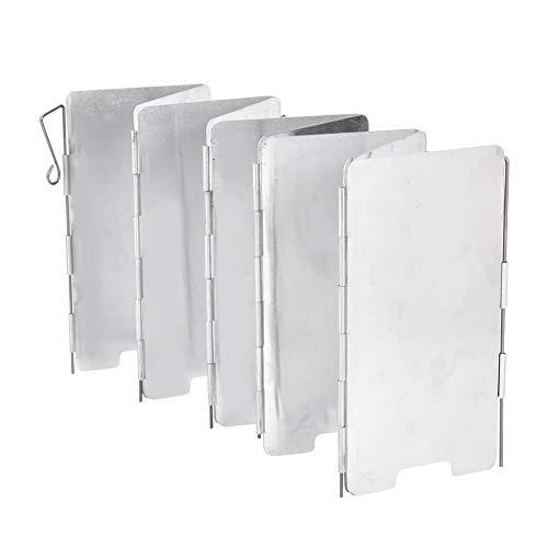 Walmeck Outdoor Mini Tragbare Faltbare Campingofen-Windschutzscheibe 9-Plate-Kochwindscheibe mit Tasche für Camping-Picknick Im Freien Walmeck Outdoor Mini Tragbare Faltbare Campingofen-Windschutzscheibe 9-Plate-Kochwindscheibe mit Tasche für Camping-Picknick Im Freien von Walmeck