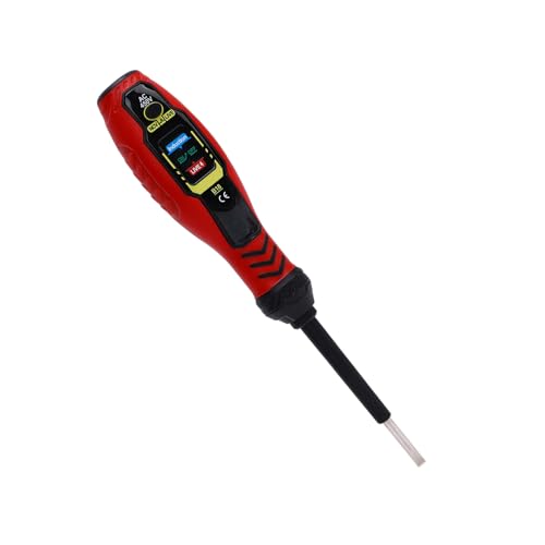 Walmeck Spannungstester Stiftschraubendreher Kontaktlos NCV -Detektor LED -Indikatoren Live -Draht -Test Elektriker Werkzeug Home Elektrische Tester (Rotes Flachkopf (Standard-LED-Licht)) von Walmeck