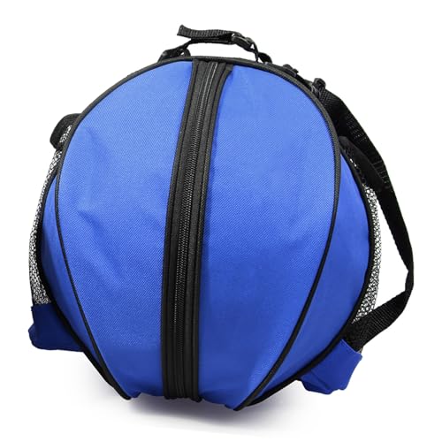 Walmeck Sportball Rund Tasche Basketball Umhängetasche Fußball Fußball -Fußball -Volleyball Tragetasche Reisetasche Männer Frauen Im Freien (Blau) von Walmeck