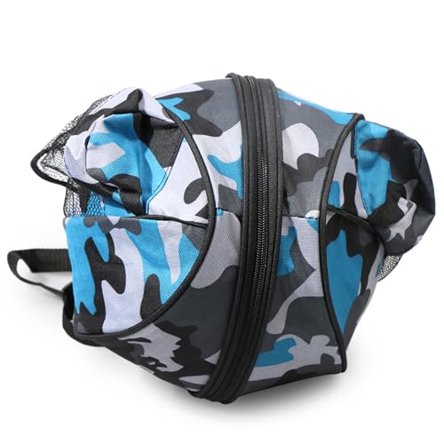 Walmeck Sportball mit Wasserbeständigkeit von Oxford Fabric Volleyball Fußball-Fußball-Basketball-Aufbewahrungstasche für Männer und Frauen (Blaue Tarnung) von Walmeck