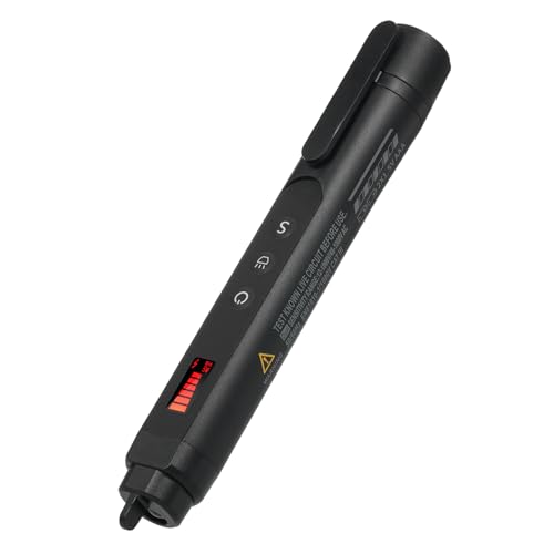 Walmeck Wechselstromspannungsmesser, Nicht-Spannungstester-Stift mit Zwei Bereich 12V-1000V/48 V-1000V Einstellbare Empfindlichkeit LCD-Bildschirm LED-Taschenlampen Alarmmodus Live/Null Walmeck Wechselstromspannungsmesser, Nicht-Spannungstester-Stift mit Zwei Bereich 12V-1000V/48 V-1000V Einstellbare Empfindlichkeit LCD-Bildschirm LED-Taschenlampen Alarmmodus Live/Null von Walmeck