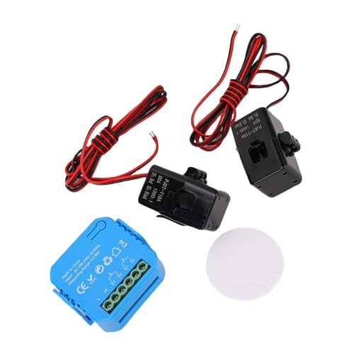 Walmeck WiFi Smart Energy Messer Echtzeitüberwachung Einphasen -Stromverbrauchsmesser mit 2x80a CT -Klemme Anwendbar zu Hause von Walmeck