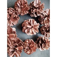 10 Stück Kupferne Bronzene Kieferzapfen Deko Herbst Winter Gesteck Diy Weihnachten von WalnussBastelstube