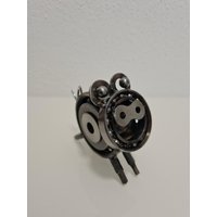 Glücksschwein Schwein Metall Metallkunst #3 Handgemachte Kunst von WalnussBastelstube