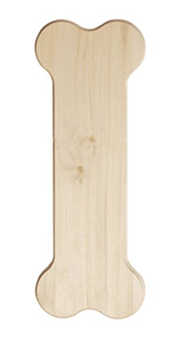 Walnut Hollow Schild aus Kiefernholz, Hundeknochen von Walnut Hollow