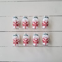 Fröhliche Nikolausweihnacht Swanky Gläser Saftgläser von WalnutHillVintage