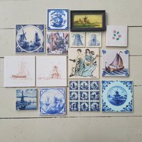 Vintage Art Tiles Keramikfliese Vintage Art Tiles Keramikfliese von WalnutHillVintage