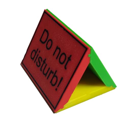 Walopola 3-seitiges Tischschild mit Aufschrift "Do Not Disturb", "Do Not Disturb", Konferenzraumschild, Studentenwohnheim-Dekoration, Schreibtischzubehör für Geschäftsarbeit von Walopola