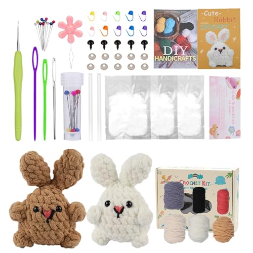 Walopola Anfänger-Häkelset - Mehrzweck-Häkelset, Tier-Häkelset, kreatives Anfänger-Häkelset, Strickzubehör für Kinder und Erwachsene von Walopola