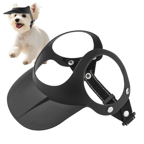 Walopola Sonnenschutzhut für Hunde, -Sonnenschutz, -Baseballmütze, verstellbare Sonnenhaube mit Ohrlöchern, Haustierzubehör für Welpen, Katzen, Reisen, Sommer, Wandern, Camping, Picknick von Walopola