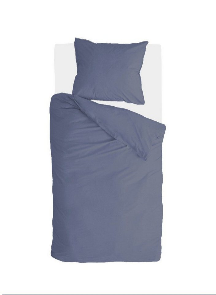 Bettwäsche Bettwäsche Vintage Cotton Blau - 140x220 cm, Walra, Blau 100% Baumwolle Bettbezüge von Walra