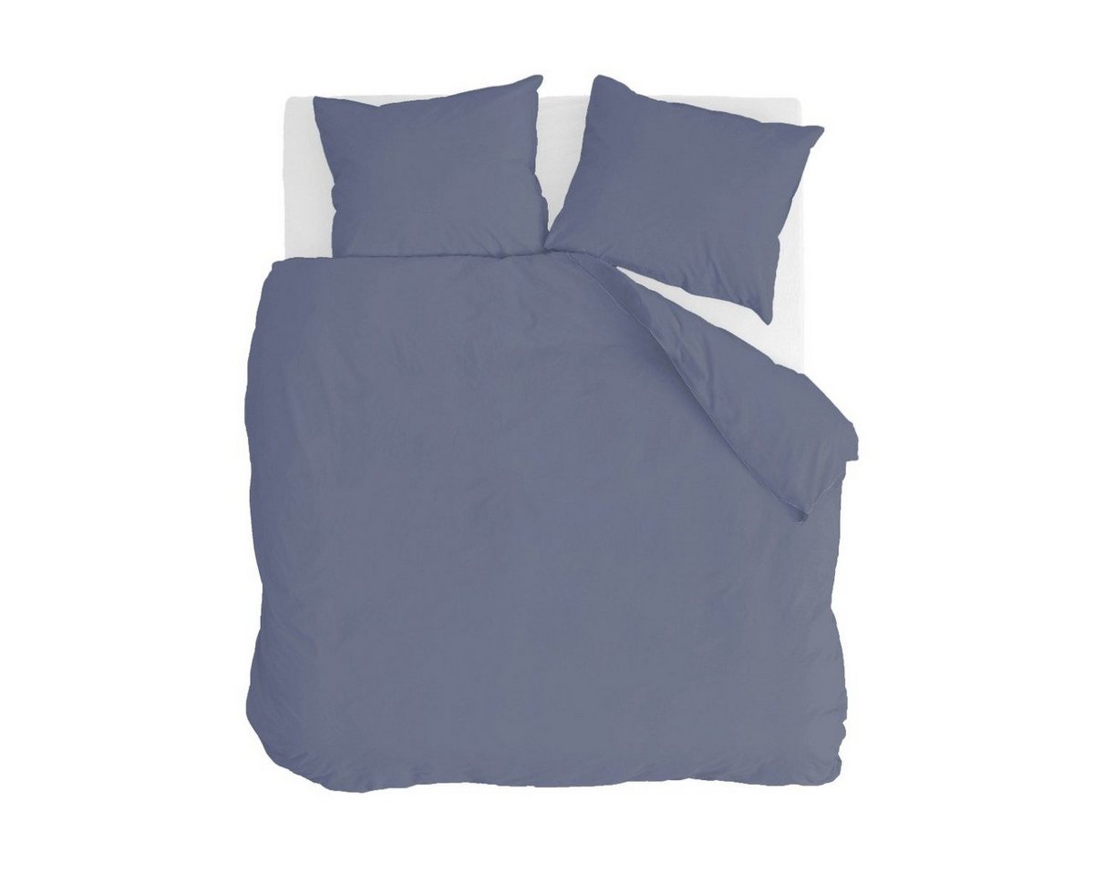 Bettwäsche Bettwäsche Vintage Cotton Blau - 240x220 cm, Walra, Blau 100% Baumwolle Bettbezüge von Walra