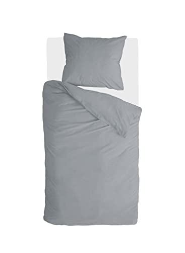 Walra Bettwäsche Vintage Cotton, 100% Baumwolle, 140x220, 2-teilig, Elephant Grey von Walra