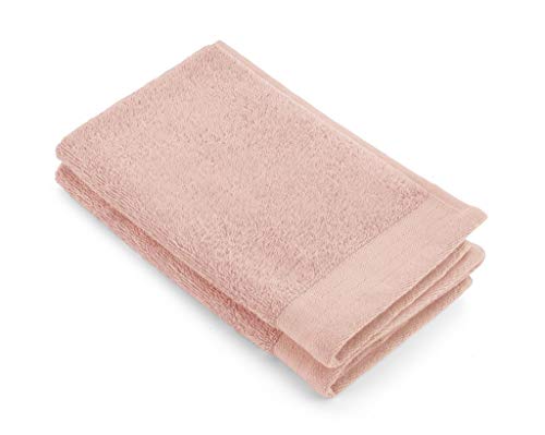Walra Frottier Handtücher Soft Cotton rosa, 2X Gästetuch 30x50 cm von Walra