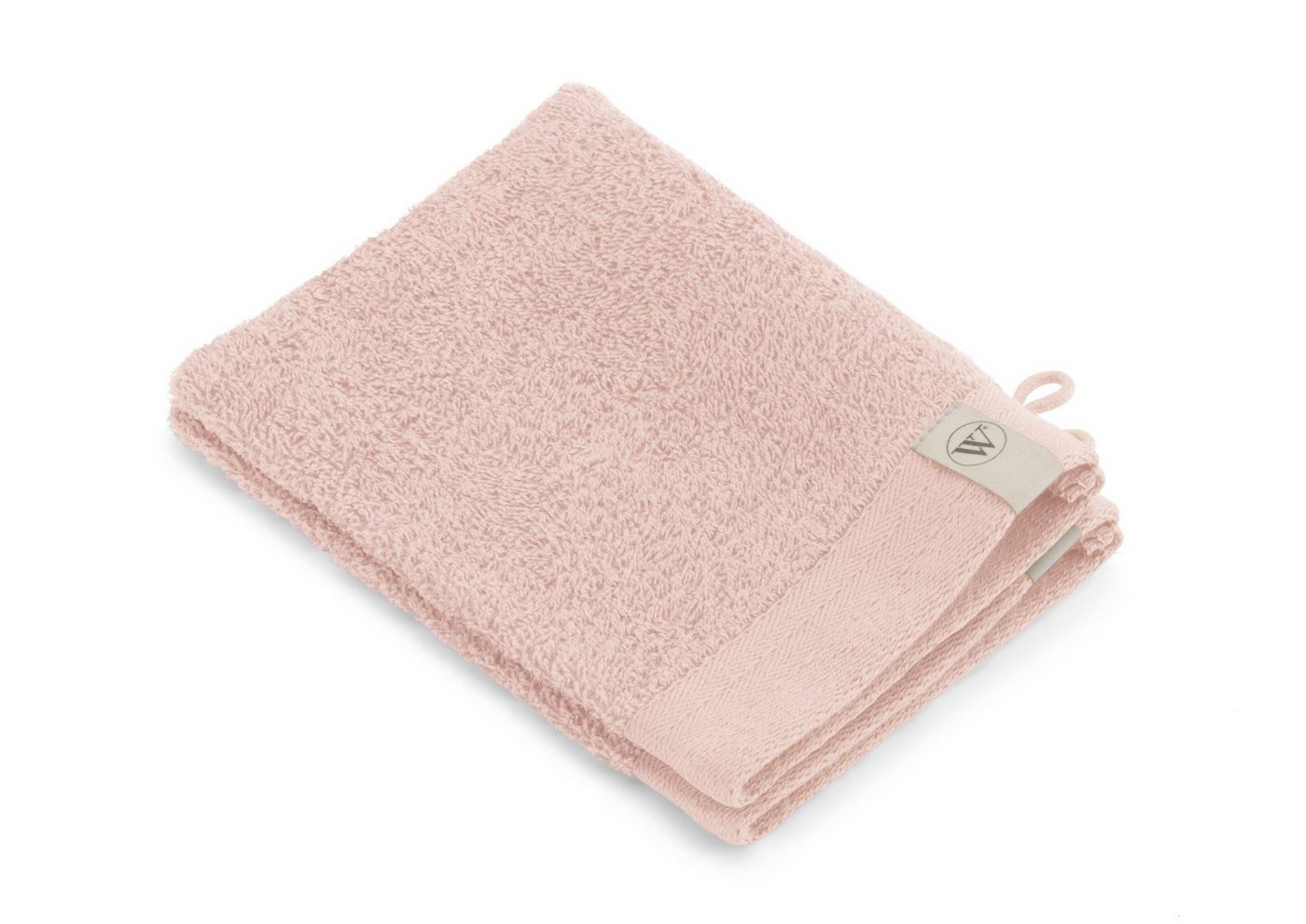 Walra Handtuch Waschhandschuh Soft Cotton Rosa - 2x 16x21 cm, Baumwolle (1-St) von Walra