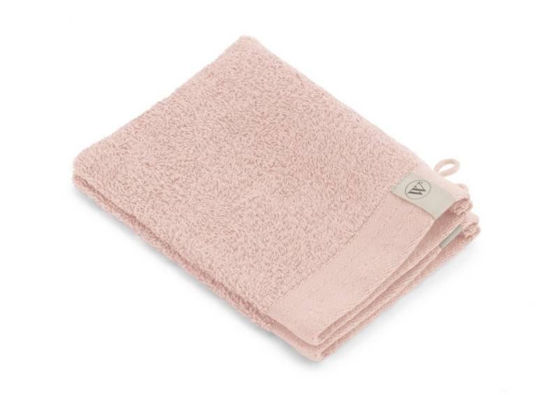 Walra Handtuch Waschhandschuh Soft Cotton Rosa - 2x 16x21 cm, Baumwolle (1-St) von Walra