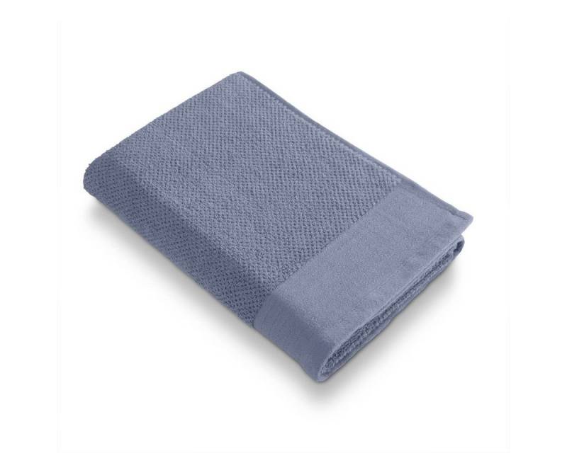 Walra Handtuch Duschtuch Soft Cotton Popcorn Blau - 70x140 cm, Baumwolle (1-St) von Walra