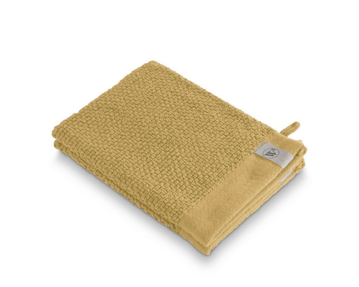 Walra Handtuch Waschhandschuh Soft Cotton Popcorn Gelb - 2x 16x21 cm, Baumwolle (1-St) von Walra
