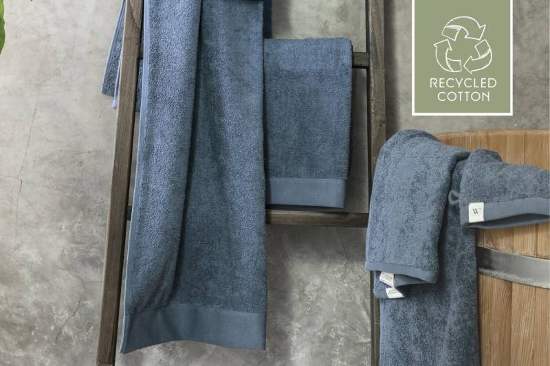 Walra Handtuch Duschtuch Remade Cotton Blau - 70x140 cm, Baumwolle (1-St) von Walra