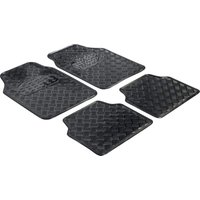 Universal Fußmatten Gummi Metallic RiffelblechLook Komplett-Set carbon Fußmattenset - Walser Universal Fußmatten Gummi Metallic RiffelblechLook Komplett-Set carbon Fußmattenset - Walser von Walser
