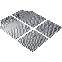 Gummimatte New Style 4 tlg. schwarz-weiss von Walser