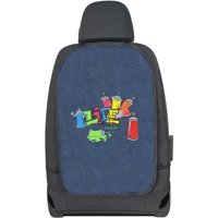 Walser - Autositz Rückenlehnenschutz Graffiti blau 1-teilig Rückenlehnenschutz von Walser