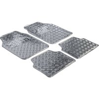 Universal Fußmatten Gummi Metallic RiffelblechLook Komplett-Set silber Fußmattenset - Walser Universal Fußmatten Gummi Metallic RiffelblechLook Komplett-Set silber Fußmattenset - Walser von Walser