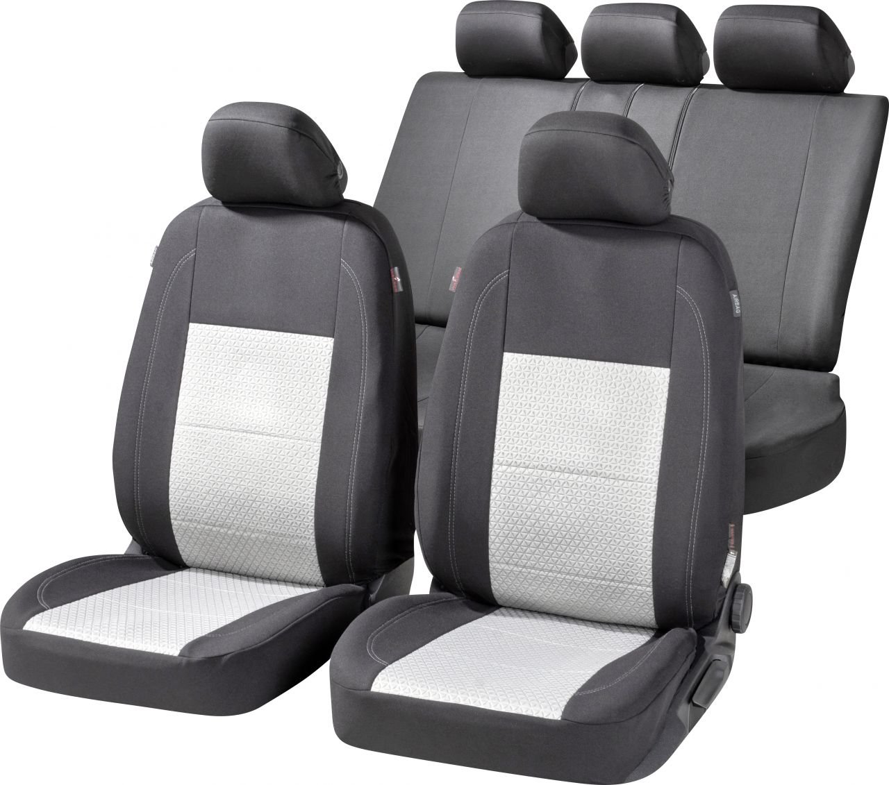 Walser Autositzbezug Avignon Komplett-Set Collection Premium silber-schwarz Walser Autositzbezug Avignon Komplett-Set Collection Premium silber-schwarz von Walser
