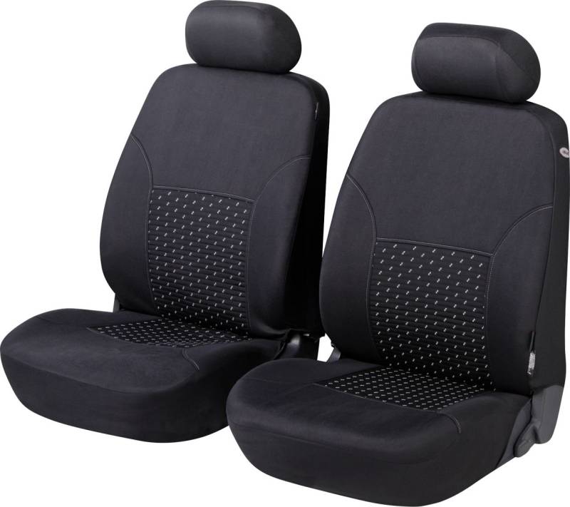 Walser Autositzbezug DotSpot Premium Vordersitze grau schwarz von Walser