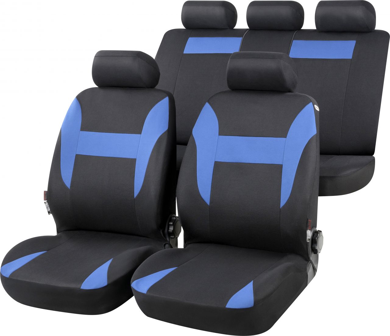 Walser Autositzbezug Nampa Komplett-Set blau schwarz von Walser