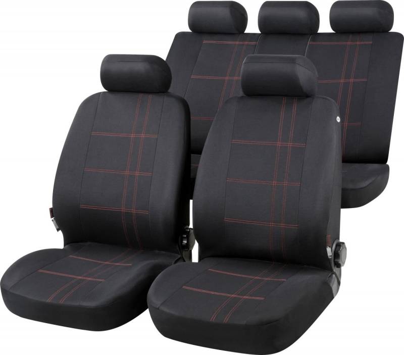 Walser Autositzbezug Nashville Komplett-Set schwarz von Walser