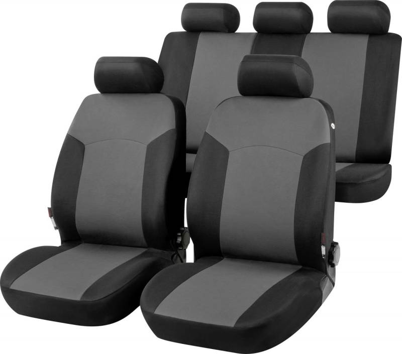 Walser Autositzbezug Portland Komplett-Set grau von Walser