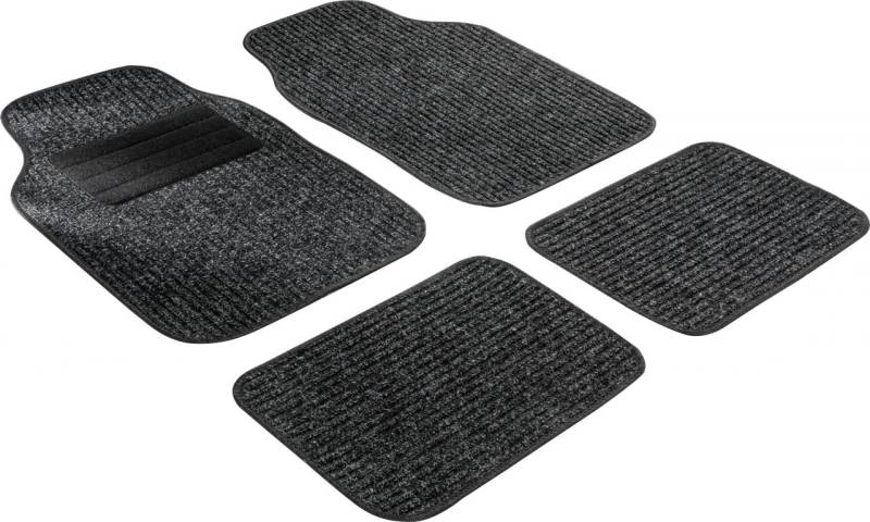 Walser Universal Fußmatten Rippe Komplett-Set anthrazit schwarz von Walser