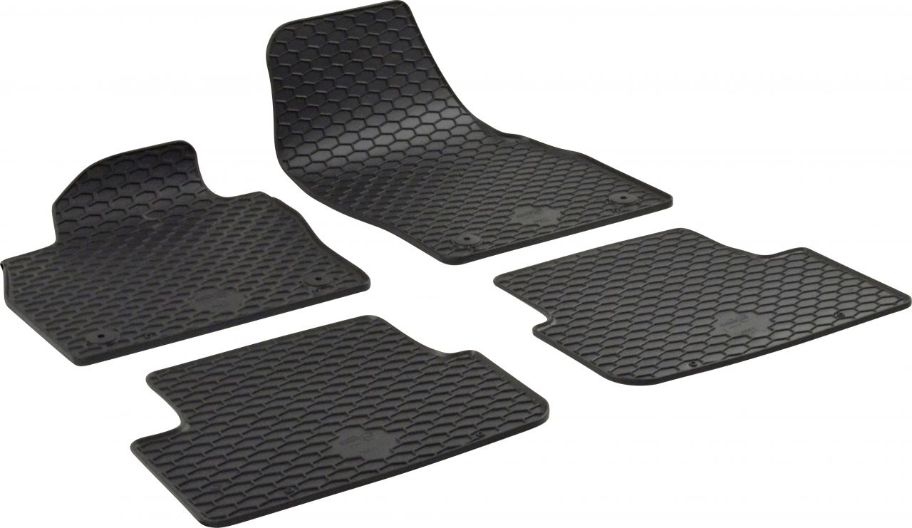 Walser Passform Fußmatten Gummi RubberLine für Seat Ibiza V, Seat Arona, VW Polo von Walser