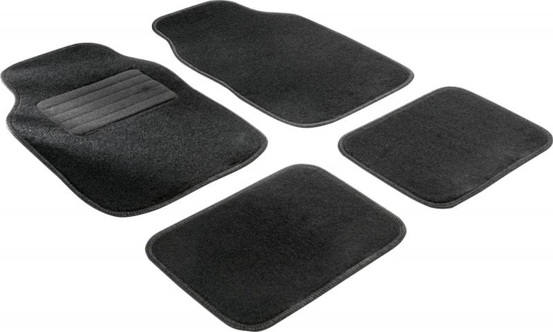 Walser Universal Fußmatten Velours Komplett-Set schwarz von Walser