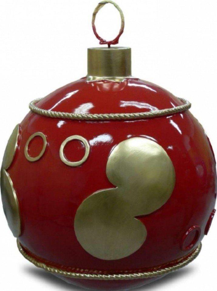 Walt-Deko Dekofigur Weihnachtskugel strukturiert Rot 100cm hoch Dekorationsfigur - Walt-Deko Dekofigur Weihnachtskugel strukturiert Rot 100cm hoch Dekorationsfigur - von Walt-Deko